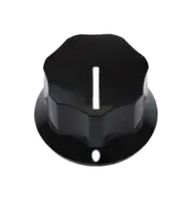 VISHAY ACCKPR1817NLT6 Knob, Round Shaft, 6 mm, ABS (Acrylonitrile Butadiene Styrene), Round with Top Indicator Line