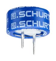 SCHURTER 3-158-695 Supercapacitor, 0.22 F, 5.5 V, Radial Leaded, -20%, +100%, 5 mm