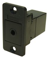 MULTICOMP PRO MP-CP30664 Audio Adapter, Black Plastic Frame, CSK Holes, 3.5mm Audio Jack, 3.5mm Audio Jack