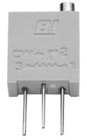 TT ELECTRONICS / BI TECHNOLOGIES 67WR100LF Trimmer, Multi Turn, Cermet, Top Adjust, 100 ohm, Through Hole, 20 Turns