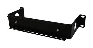 TUK FFDIN10 DIN Rail Panel, Steel, Black, Rack, 1U, 254 mm W x 44.2 mm H, miniMEDIA Series