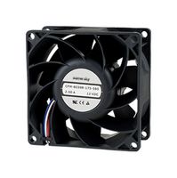 SAME SKY CFM-8025B-135-364 DC Axial Fan, 12 V, Square, 80 mm, 25 mm, Ball, 43.28 CFM