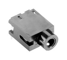 SAME SKY SJ-2509N Phone Audio Connector, 2.5mm, Stereo, 3 Contacts, Jack, 2.5 mm, Through Hole Mount