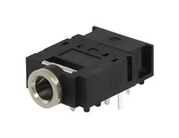 SAME SKY SJ-3566AN Phone Audio Connector, 3.5mm, Stereo, 3 Contacts, Jack, 3.5 mm, Through Hole Mount