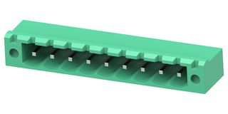 BUCHANAN - TE CONNECTIVITY 2842524-9 Terminal Block, PA66, Green, 1Row, w/Flange, Header, 5.08 mm, 9 Ways, 15 A, 300 V