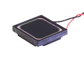 SAME SKY CMS-18163-24L200 Speaker, Rectangular, 104 dB, 1 kHz, 4 Ohm, 2 W, 800Hz to 20kHz, Wire Leaded, 18mm x 16mm x 3.7mm