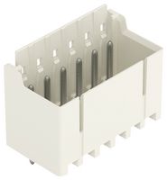 WAGO 2091-1406 Terminal Block, PPA, Light Grey, 1Row, Header, 3.5 mm, 6 Ways, 10 A, 320 V, Through Hole Vertical