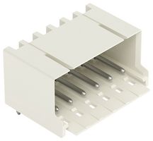 WAGO 2091-1426 Terminal Block, PPA, Light Grey, 1Row, Header, 3.5 mm, 6 Ways, 10 A, 320 V