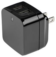 STARTECH USB2PACBK AC/DC Power Supply, 2 Output, 17 W, 5 V, 2.4 A, 5 V