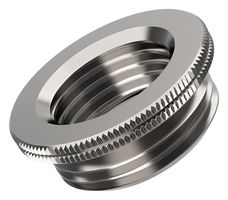 LAPP APAC 52104322 Conduit Fitting, Nickel Plated, Reducer, M63 x 1.5 Male, M50 x 1.5 Female, Brass