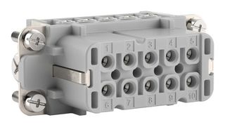 LAPP 10441100 Heavy Duty Connector, Wire Protection, EPIC HA Series, Insert, 10+PE Contacts, 10A, Receptacle
