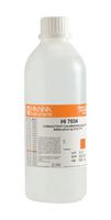 HANNA INSTRUMENTS HI-7034L Conductivity Solution, Liquid, Bottle, 500 ml, 80000 µS/cm