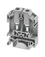 PHOENIX CONTACT 790433 DIN Rail Mount Terminal Block, Grey, 2 Ways, 24 AWG, 10 AWG, 6 mm², Bolt, 41 A