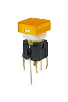 NIDEC COMPONENTS LTR2-01-L5 Pushbutton Switch, LTR Series, SPST, Off-(On), Plunger for Cap
