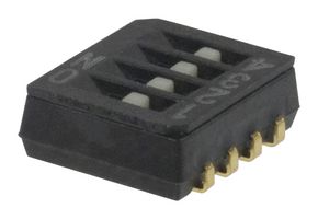 NIDEC COMPONENTS CHS-04TA2 DIP / SIP Switch, 4 Circuits, Slide, Surface Mount, 4PST, 6 V, 100 mA