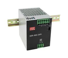 MEAN WELL XDR-960-36PI AC/DC DIN Rail Power Supply (PSU), Push-In, ITE, Industrial & Laboratory Equipment, 1 Output
