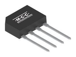 MICRO COMMERCIAL COMPONENTS (MCC) KBP206G-BP Bridge Rectifier, Single Phase, 600 V, 2 A, GBP, 4 Pins, 1 V