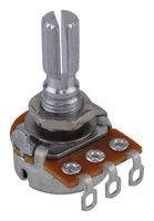 TT ELECTRONICS P160KNP-0EC15A100K Rotary Potentiometer, 100 kohm, 1 Turns, Logarithmic, 100 mW, ± 20%, P160 Series