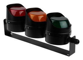 MOFLASH SIGNALLING 50126 Mounting Bracket with Gland, Triple, LED-TL Series LED Traffic Light Beacon