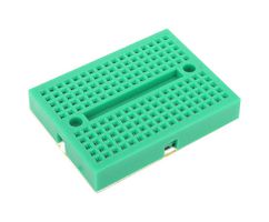 MIKROELEKTRONIKA MIKROE-1138 Breadboard, Mini, Solderless, Self-Adhesive, Plastic, Green, 170 Tie Points