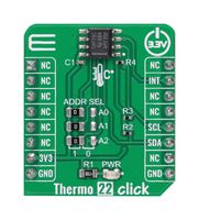 MIKROELEKTRONIKA MIKROE-5068 Add-On Board, Thermo 22 Click, MikroE MikroBUS Compatible Development Boards