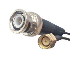 MUELLER ELECTRIC BU-4150199060 RF / Coaxial Cable Assembly, 5 ft, 1.52 m, RG174, BNC Plug, SMA Plug, 50 ohm