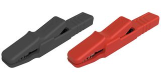 HIRSCHMANN TEST AND MEASUREMENT AK 2 S Crocodile Clip, 9.5 mm, 25 A, Black, Red