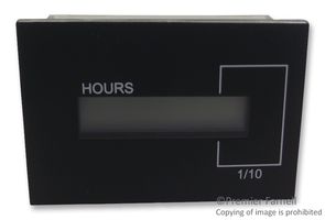 CURTIS INSTRUMENTS 17470731B-01 Panel Mount Timer, 12 VDC, 48 VDC, 0 s, 99999.9 h, 24.1 mm, 36.8 mm