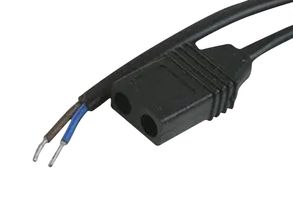 EBM-PAPST 9920127000 Power Cord, LZ127 Type, EBM-PAPST 2.8 x 0.5mm Flat Plug AC Fans, Straight Plug, 1.6 m