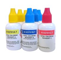 HANNA INSTRUMENTS HI-93701-T Total Chlorine Reagent, Liquid, Dropper Bottle, HI-93701 Series, 300 Tests