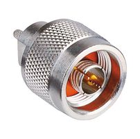 AMPHENOL RF 172128 RF / Coaxial Connector, N Type, Straight Plug, Crimp, 50 ohm, RG174, RG188A, RG316, Brass