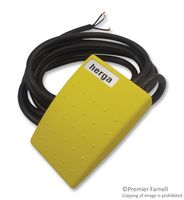 HERGA 6221-CABB-ZZEZ Foot Operated Switch, 6221 Series, SPST, 3 A, 250 V, 116.5 mm