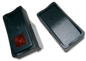 APEM KG462A2XXA21XX Rocker Switch, On-On, DPDT, Non Illuminated, Panel Mount, Black, KG series
