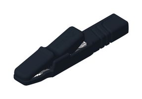 HIRSCHMANN TEST AND MEASUREMENT 932146100 Crocodile Clip, Pack 5, 9.5 mm, 25 A, Black