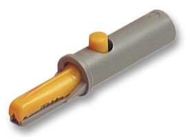 HIRSCHMANN TEST AND MEASUREMENT 930126103 Crocodile Clip, 6 mm, 6 A, Yellow