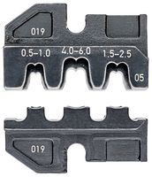 KNIPEX 97 49 05 Crimp Tool Die, 3 Profile, 20-10AWG, 20-10AWG Non-Insulated Open Plug Type connectors