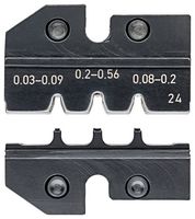 KNIPEX 97 49 24 Crimp Tool Die, 3 Profile, 32-20AWG, 32-20AWG D Sub, HD 20 & HDE Plugs, 97 43 E Hand Crimp Tool