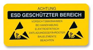 DESCO J2421G Label, 150 mm, 300 mm, PVC Foam