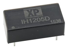 XP POWER IH2412D Isolated Through Hole DC/DC Converter, 1kV Isolation, ITE, DIP, 1:1, 2 W, 2 Output, 12 V