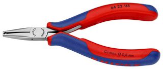 KNIPEX 64 22 115 Cutter, Oblique, 115 mm, End, 0.8 mm, 56 °