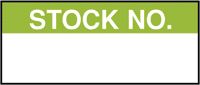 PRO POWER 7827322 Label, Identification, 13 mm, 38 mm, Nylon Cloth, Stock No (+ Blank Space Underneath)