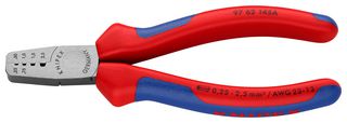 KNIPEX 97 62 145 A Crimp Tool, Hand, 23-13AWG End SleevesFerrules