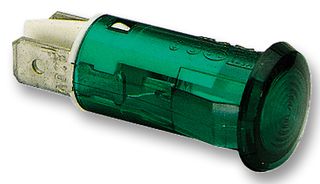 ARCOLECTRIC / BULGIN LIMITED C057900MAC LED Panel Mount Indicator, Green, 230 VAC, 14 mm, 3 mA, Not Rated