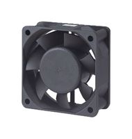 BISONIC BP602524HH-03-W DC Axial Fan, 24 V, Square, 60 mm, 25 mm, Ball Bearing, 38.4 CFM