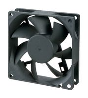 BISONIC BP922512H-W DC Axial Fan, 12 V, Square, 92 mm, 25 mm, Ball Bearing, 58.7 CFM