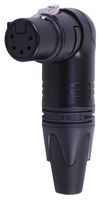 NEUTRIK NC5FRX-B XLR Connector, 5 Contacts, Socket, Cable Mount, Silver Plated Contacts, Metal Body, RX