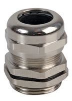 PRO POWER PP002684 Cable Gland, M32 x 1.5, 16 mm, 22 mm, Brass, Metallic - Nickel Finish, IP68