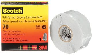 3M 70 25MM Electrical Insulation Tape, Polyester Film, Grey, Sky Blue, 25 mm x 9.14 m