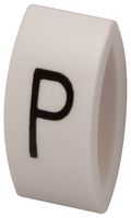 MULTICOMP PRO MP015609 Wire Marker, K-Type, Carrier, P, Black, White, 6mm, 7 mm