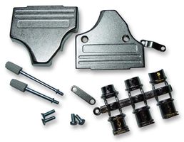 MH CONNECTORS MHDM35-25-K D Sub Backshell, MHUlti 35 Degree Hood Series, DB, 35°, Zinc Body